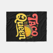 Taco Königin Fleecedecke (Vorderseite (Horizontal))
