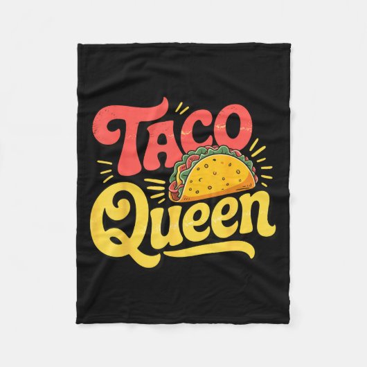 Taco Königin Fleecedecke (Vorderseite)