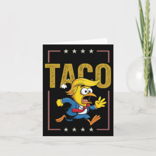 Taco Lasst uns Taco Funny Political Karte