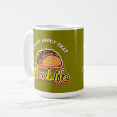 Taco-Leben Kaffeetasse (Vorderseite Links)