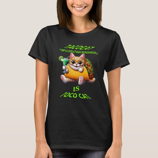 Taco-Leckereien mit Feline Friend T-Shirt (Vorderseite)