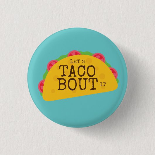 Taco-Liebhaber Button (Vorderseite)