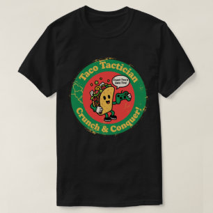 Taco-Liebhaber & Gamer "Taco-Taktiker Crunch-Erobe T-Shirt