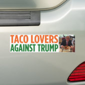Taco-Liebhaber gegen Trumpf-Autoaufkleber Autoaufkleber (Auf Auto)