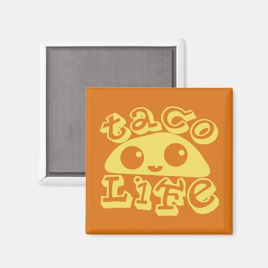 Taco Life Magnet (Vorderseite/Rückseite)