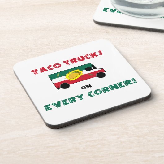 Taco LKW an jeder Ecke Getränkeuntersetzer (Linke Seite)
