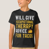 Taco Lover Lustigen Sprüche Birt T-Shirt (Vorderseite)