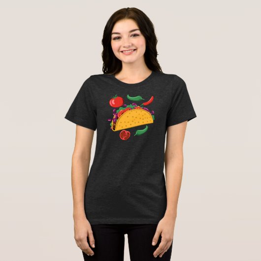 Taco Lover Tri-Blend Shirt (Vorderseite voll)