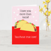 Taco Lover Valentine's Card Karte (Gelbe Blume)