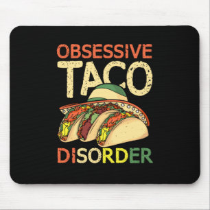 Taco Lover Women Men Mexicanisches Lebensmittelges Mousepad