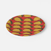 Taco Lovers Taco Dienstag Pappteller (Schrägansicht)