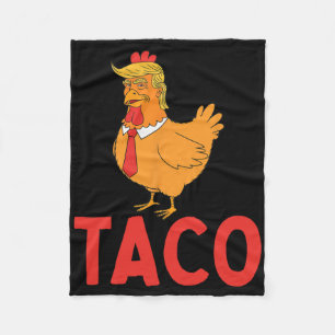Taco, Lustiger Taco, Trump kneift immer  Fleecedecke