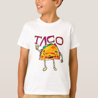 Taco-Mann Cartoon-Stil lustige Illustration