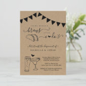 Taco Marg Brew nach dem Empfang nur Eloption Einladung (Stehend Vorderseite)