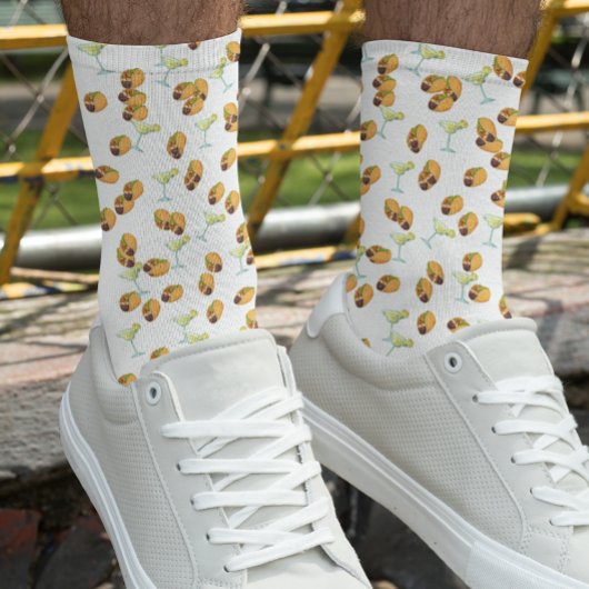 Taco Mexican Margarita  Fun Crazy Socks Socken