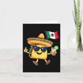 Taco Mexico Flag Cinco De Mayo Mexikanische Unabhä Karte (Vorderseite)