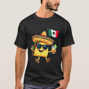 Taco Mexico Flag Cinco De Mayo Mexikanische Unabhä T-Shirt