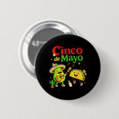 Taco-Mexikanische Patty für Kinder Junge Mädchen M Button (Vorne & Hinten)
