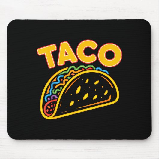 Taco mexikanisches Essen Mousepad (Vorne)
