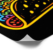 Taco mexikanisches Essen Poster (Ecke)