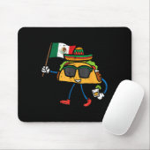 Taco Mexiko Flagge Cinco De Mayo Mexikanisch Mousepad (Mit Mouse)