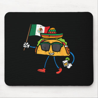 Taco Mexiko Flagge Cinco De Mayo Mexikanisch Mousepad