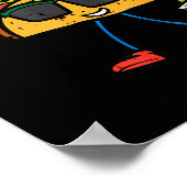 Taco Mexiko Flagge Cinco De Mayo Mexikanisch Poster (Ecke)