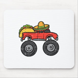 Taco Monster Truck Sombrero Cinco De Mayo Mexiko Mousepad