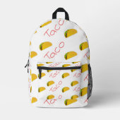 Taco-Muster Bedruckter Rucksack (Vorderseite)