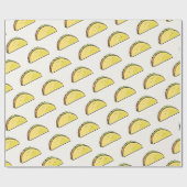 Taco-Muster-Creme Geschenkpapier (Flach)