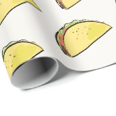 Taco-Muster-Creme Geschenkpapier (Rolleneckpunkt)