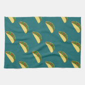 Taco Muster Deep Green Geschirrtuch (Horizontal)