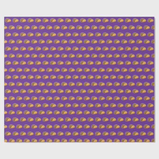 Taco-Muster Geschenkpapier (Flach)