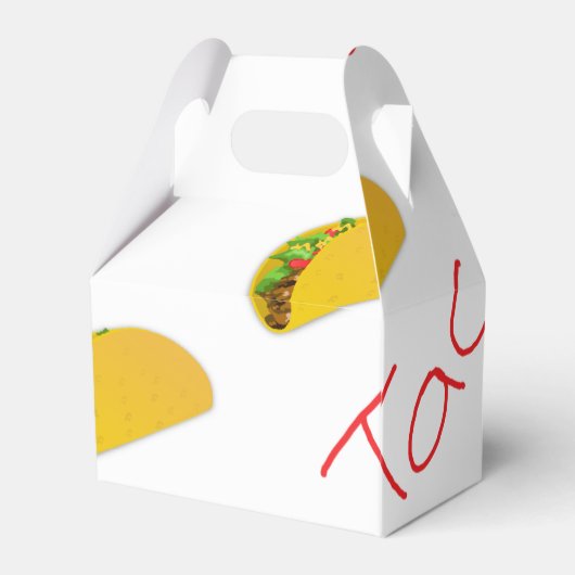 Taco-Muster Geschenkschachtel (Rückseite)