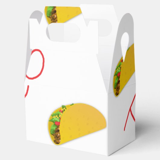 Taco-Muster Geschenkschachtel (Geöffnet)