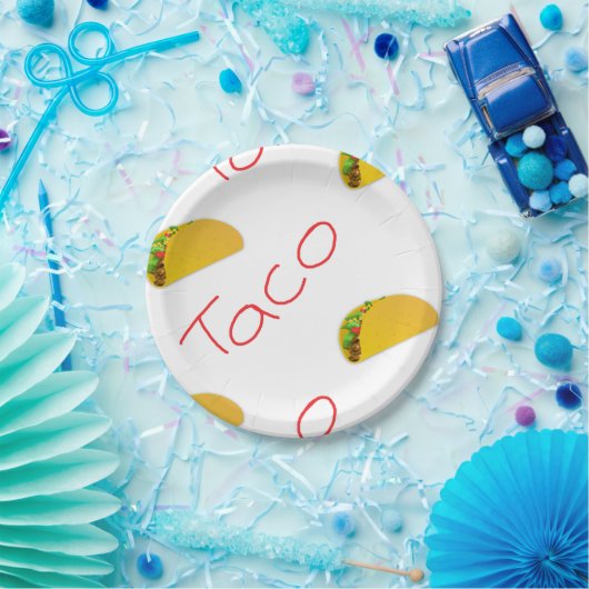 Taco-Muster Pappteller (Party)