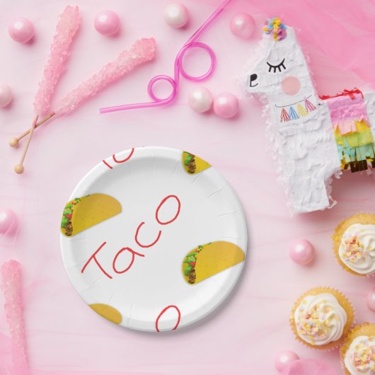 Taco-Muster Pappteller (Party)