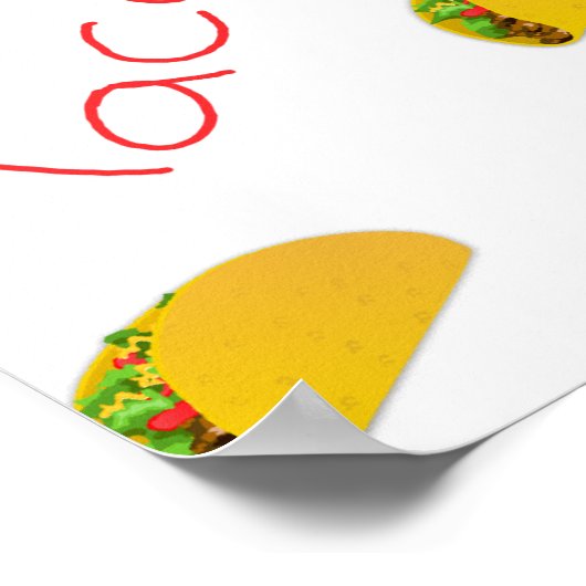 Taco-Muster Poster (Ecke)
