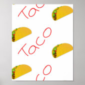 Taco-Muster Poster (Vorne)