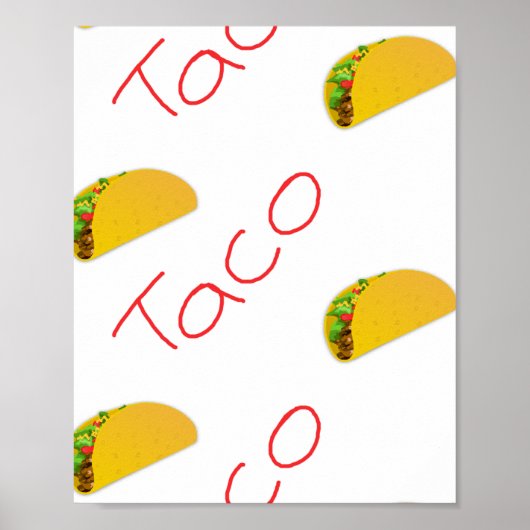 Taco-Muster Poster (Vorne)
