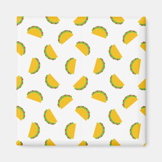 Taco Muster Print Magnet (Vorne)