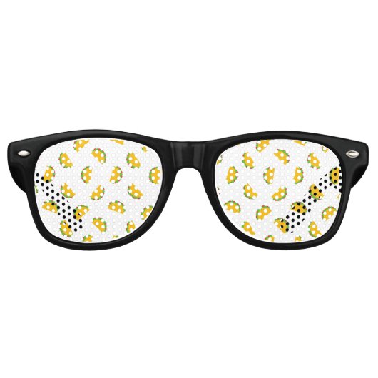 Taco Muster Print Partybrille (Vorderseite)