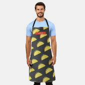 Taco Muster schwarz/dunkelgrau Schürze (Getragen)