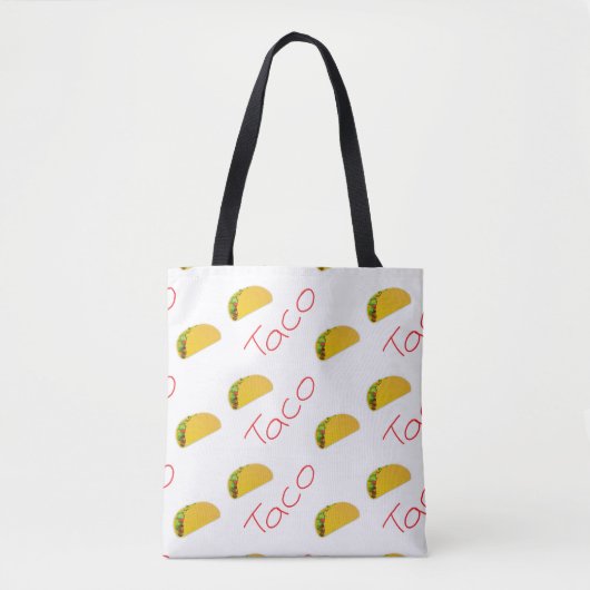 Taco-Muster Tasche (Vorderseite)