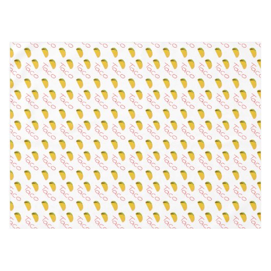 Taco-Muster Tischdecke (Vorderseite (Horizontal))