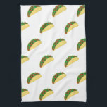 Taco Muster White Geschirrtuch<br><div class="desc">Dekorieren Sie Ihre Küche mit diesem niedlichen Handtuch. Macht ein tolles Haus-Erwärmung oder Jubiläum Geschenk! Sie können ihn anpassen und auch Text hinzufügen. Karo in meinem Shop für viel mehr Farben und Muster und passende Küchenartikel!</div>