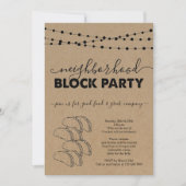 Taco-Nachbarschaftsblock-Party Einladung (Vorderseite)