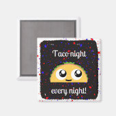 Taco-Nachtmagnet Magnet (Vorderseite/Rückseite)