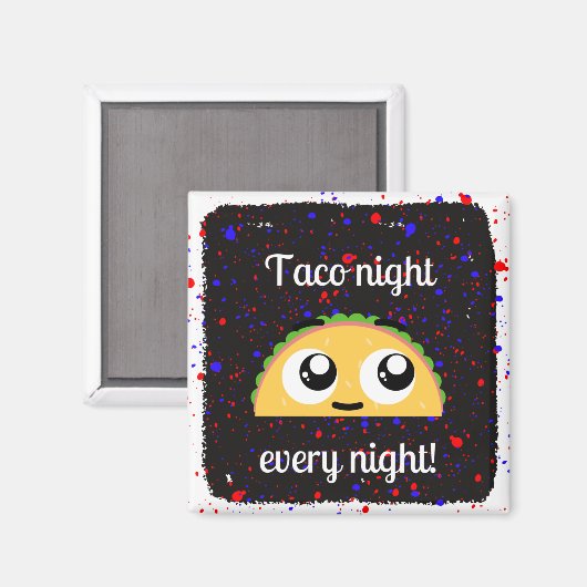 Taco-Nachtmagnet Magnet (Vorderseite/Rückseite)