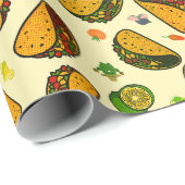 Taco nahtloses Muster Geschenkpapier (Rolleneckpunkt)